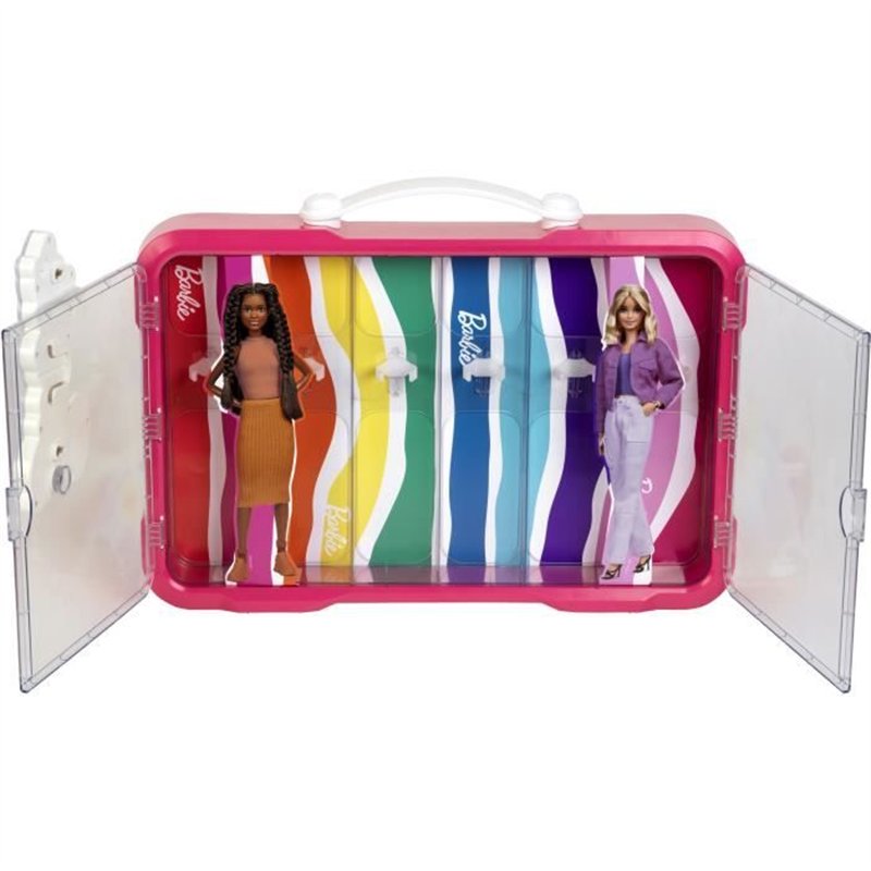 Image secondaire de Mallette vitrine Barbie - KLEIN - 5808 - Pour 6 poupées avec fermoir lumineux - Des 3 ans