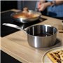 Brigade - Casserole en acier inoxydable 18 cm - LIVOO - MEP160 - Acier inoxydable Triply - Tous feux dont induction - Made in Fr