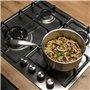 Brigade - Casserole en acier inoxydable 20 cm - LIVOO - MEP161 - Acier inoxydable Triply - Tous feux dont induction - Made in Fr