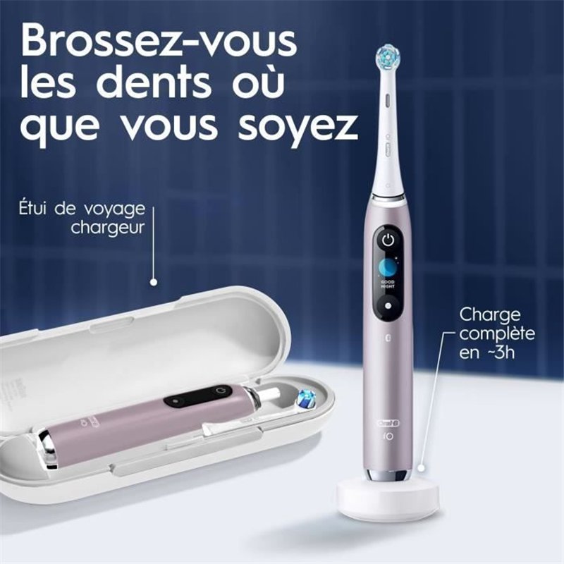 Image secondaire de Brosses a dents - ORAL-B - iO9s Series - Rose Quartz (+1 refills) - Electrique