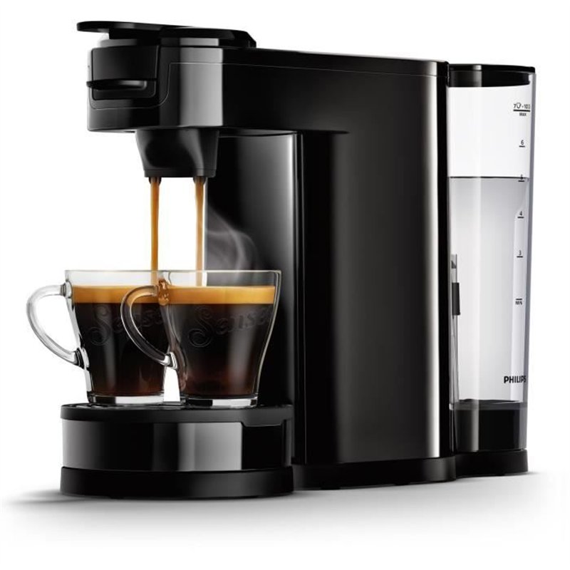 Image secondaire de Machine a café dosette - PHILIPS - SENSEO SWITCH HD6592/65 - Noir intense