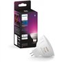 Ampoule connectée - PHILIPS HUE - MR16 - Lumiere blanche et colorée - Compatible bluetooth - Fonctionne avec App et voix