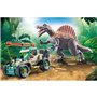 PLAYMOBIL 71820 Spinosaure, chercheur et véhicule a grue pivotante, Dinos, 60 pieces, Des 4 ans
