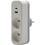 Biplite - QUARX - 2P 16A - Avec USB-A et USB-C, conforme NF