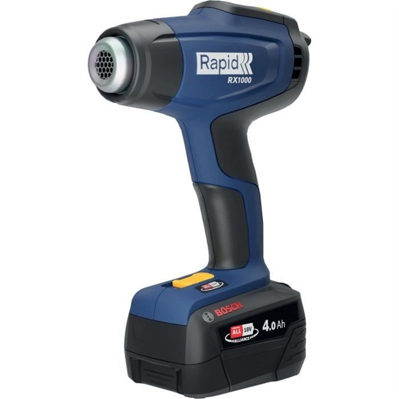 Pistolet air chaud à batterie 18V - RAPID - RX1000 - Coffret + batterie 4.0Ah + chargeur