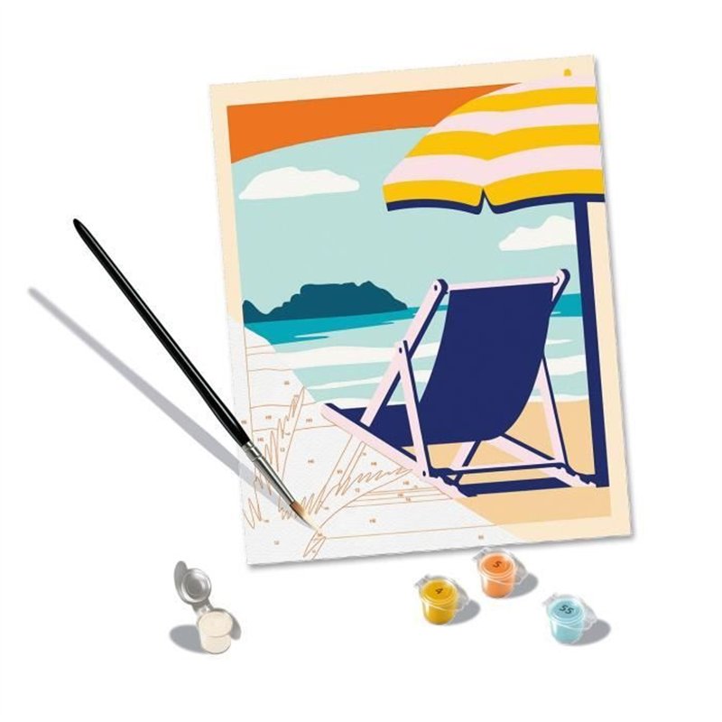 Image secondaire de CreArt 24x30 cm Relax at the Beach, Adulte, Peinture par numéros, 23897, Ravensburger