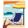CreArt 24x30 cm Relax at the Beach, Adulte, Peinture par numéros, 23897, Ravensburger