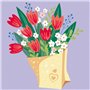 CreArt 20x20 cm Bouquet de tulipes, Loisir créatif, Adulte, Peinture par numéros, 25518, Ravensburger