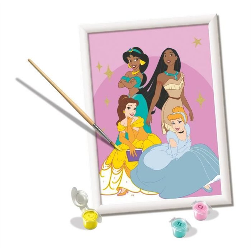 Image secondaire de CreArt Kids 18x24cm Disney Princess, Kit de peinture par numéros Numéro d'Art, Des 7 ans, 25843, Ravensburger
