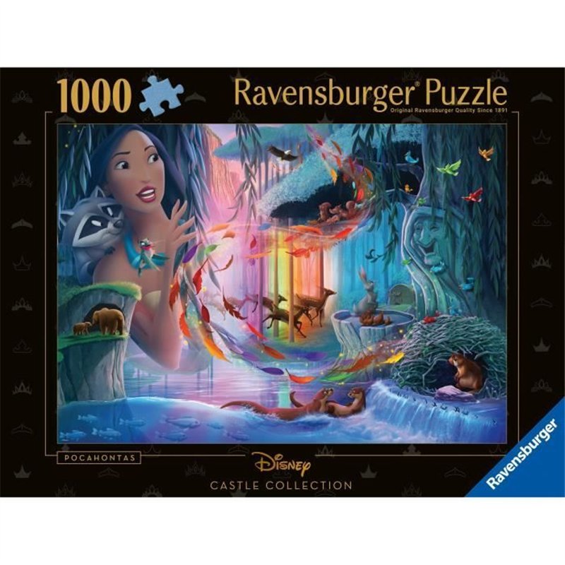Image secondaire de Puzzle 1000 pièces Pocahontas, Collection Disney Princesses, dès 14 ans, Disney, 12001344, Ravensburger