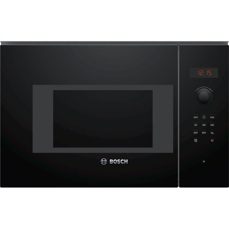 Micro-ondes simple encastrable -BOSCH SER4 - BFL523MB1F - Noir - 7 programmes auto - 38,2 x 59,4 x 31,7 cm