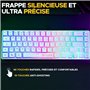 Clavier Gamer - Membrane - The G-Lab - KEYZ HYDROGEN WL - Rétroélairage arc-en-ciel - Sans fil - Semi mécanqiue - Azerty - Blanc