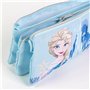 Trousse Fourre-Tout Triple Frozen Bleu clair Light Blue 2,2 x 1,1 x 22,5 cm