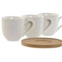 Ensemble de tasses à café Home ESPRIT Blanc Bambou Porcelaine 90 ml