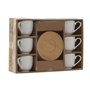Ensemble de tasses à café Home ESPRIT Blanc Bambou Porcelaine 90 ml