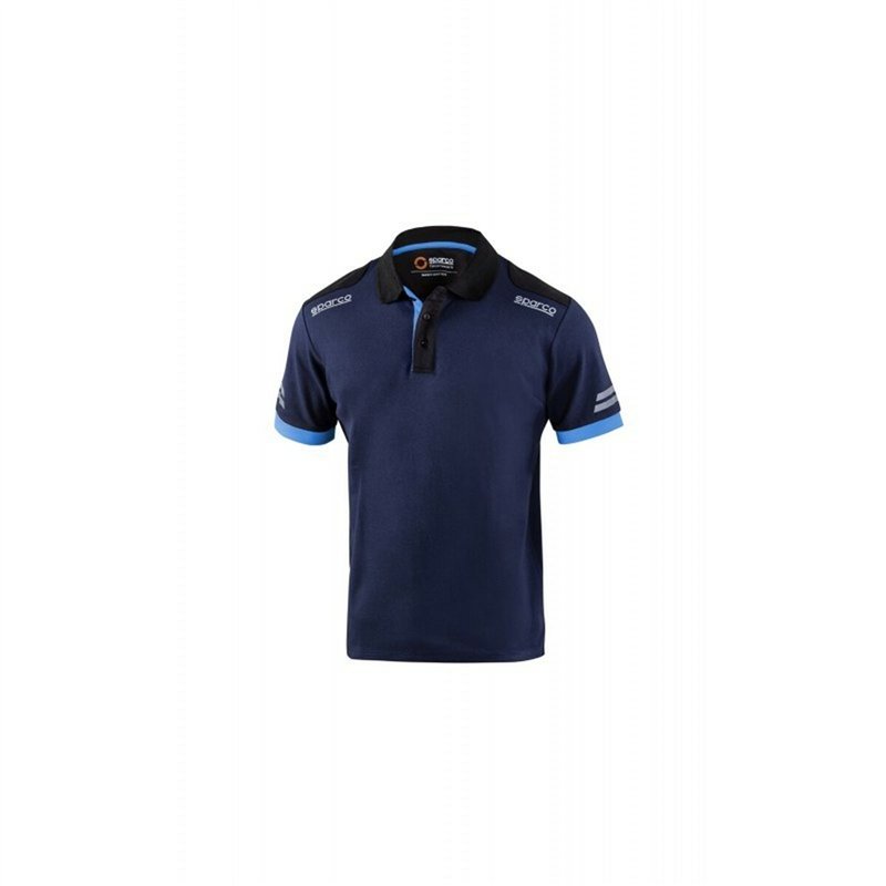 Polo à manches courtes homme Sparco Sparco Tech Bleu Blue marine XS