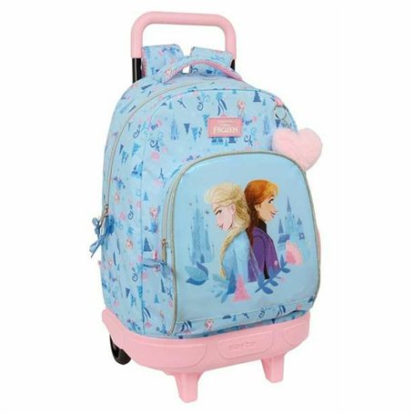 Cartable à roulettes Frozen Ice magic Bleu 33 x 45 x 22 cm