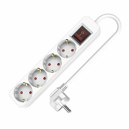 Rallonge 4 prises Schuko avec interrupteur TM Electron (1,5 m)