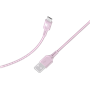 Câble Tissé USB A / USB C 3A 1.2m FastCharge 15W Rose Bigben
