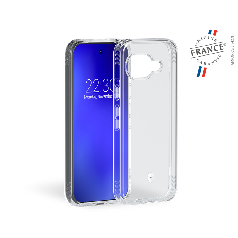 Coque renforcée Google Pixel 9A PULSE Origine France Garantie 3m MFG Transparente + Garantie à vie - Origine France Garantie For