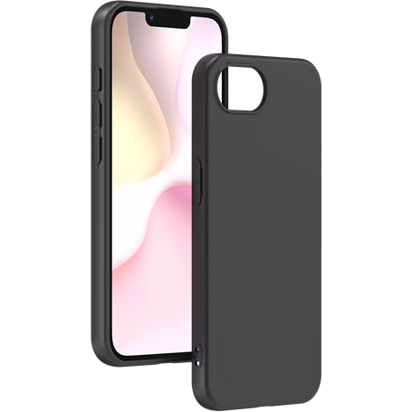 Coque iPhone 16e Silicone Noire Matte Bigben