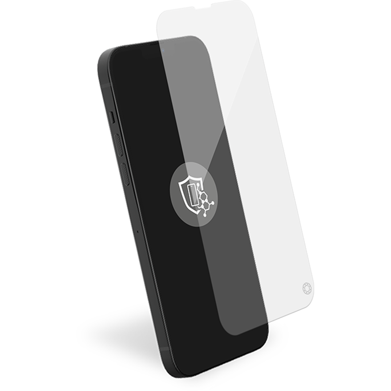 Protège écran iPhone 16 Plus / 15 Plus / 14 Pro Max Ceramic Shield 2.5D Verre trempé + Garantie à vie - Certifié GRS Force Glass