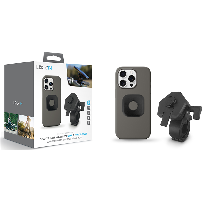 Support 2 roues Noir Lock'in