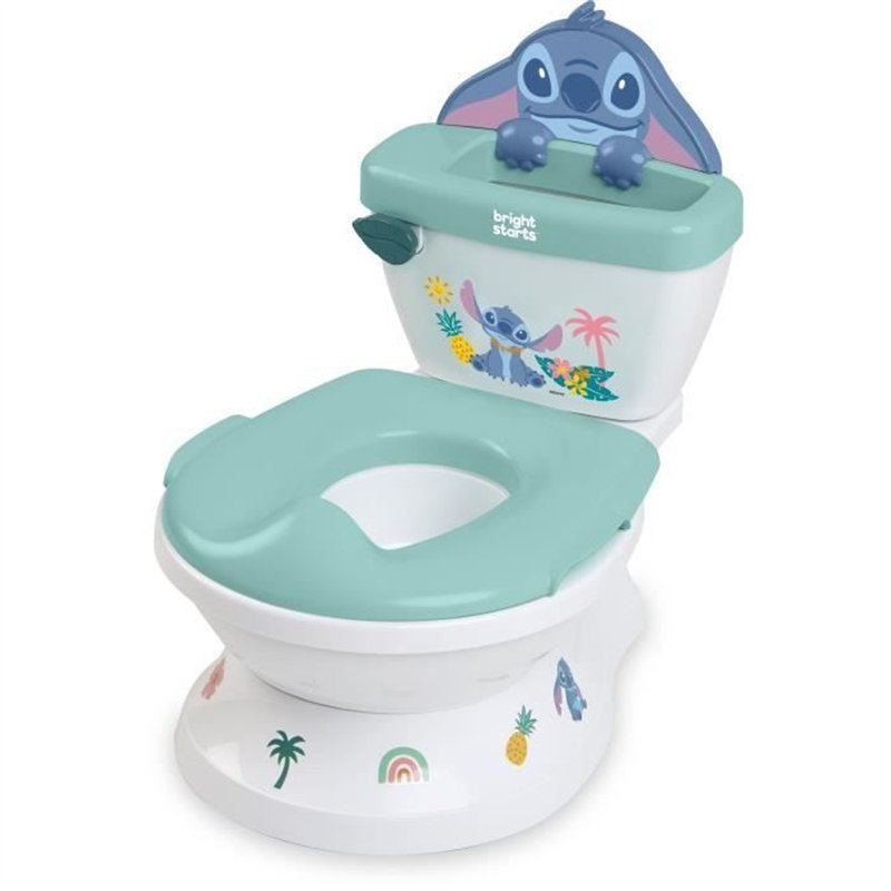 DISNEY BABY - STITCH - Mini toilette avec réducteur de lunette de toilette inclus, 2 en 1, Pot amovible facile a nettoyer