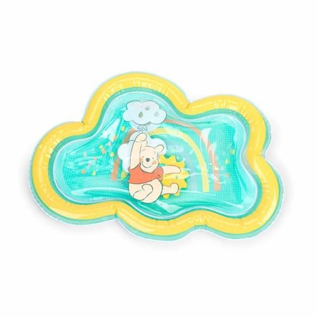 DISNEY BABY -WINNIE- Tapis d'eau pour bébé, jeu sensoriel et d'éveil?, gonflable, facile a nettoyer, pliable, des la naissance