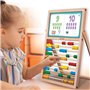 Mes premieres compétences chevalet - Jeu Montessori - MONTESSORI - Tableau Double Face, Lettres et Chiffres Magnétiques