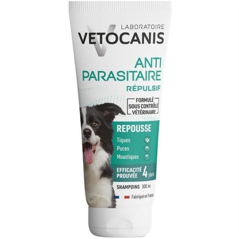 Shampoing - VETOCANIS - Antiparasitaire Répulsif Chien 300ml