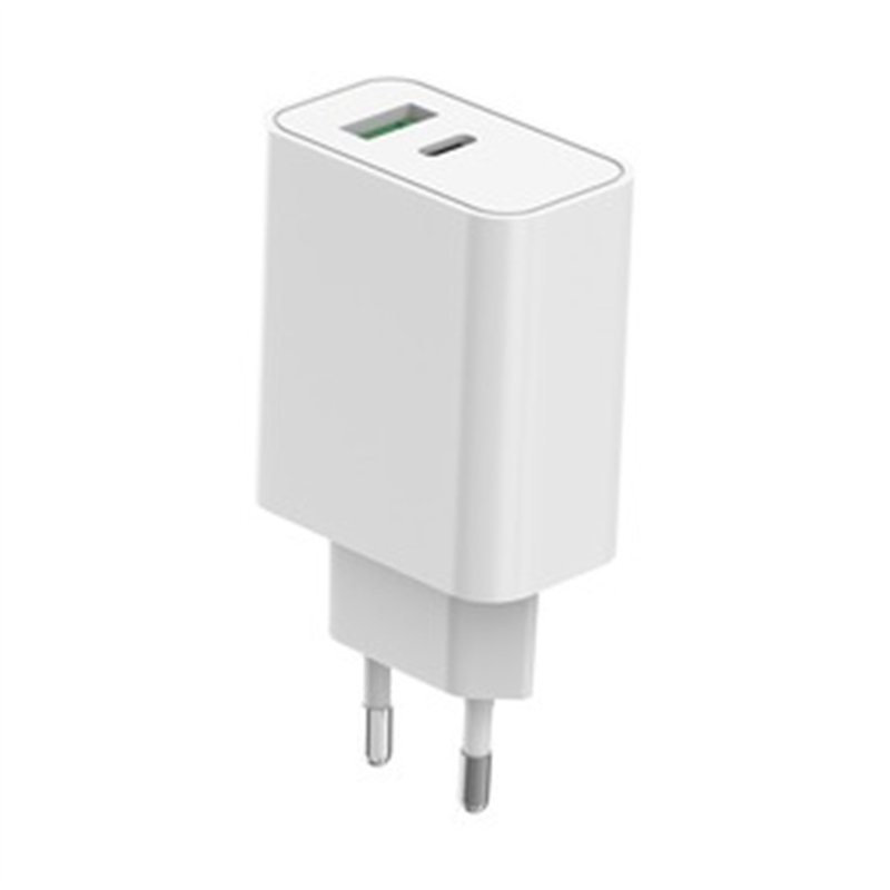 CHARGEUR SECTEUR 30W USB-C USB-A BLANC