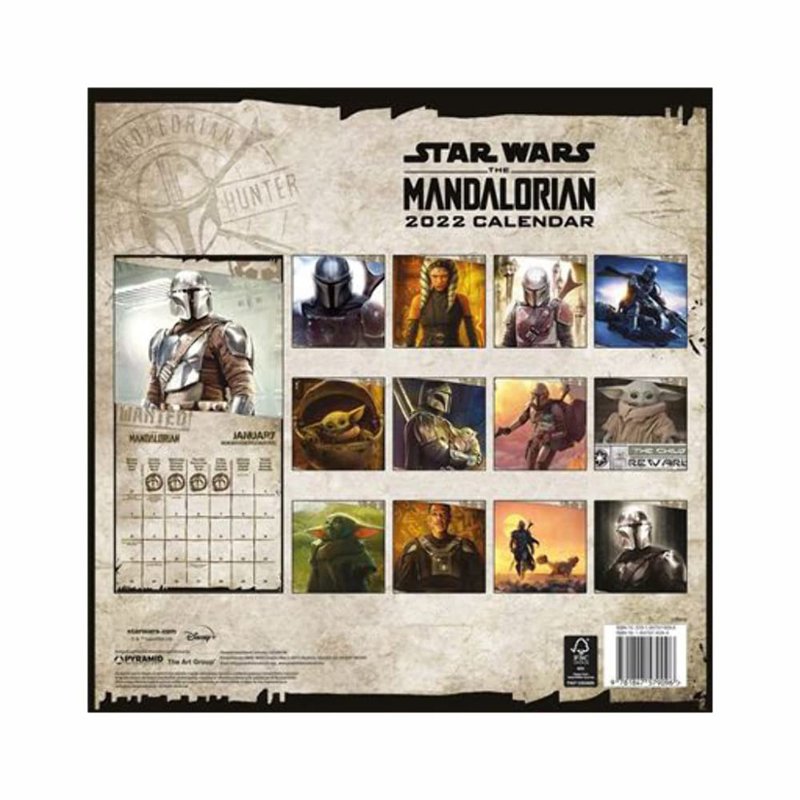 Image secondaire de Disney Star Wars Calendrier 2022 – Calendrier familial mensuel 30 x 30 cm – Produit officiel