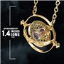 The Noble Collection Harry Potter Hermione’s Time Turner 24K Gold Plated - 1.4in (3.5cm) Includes 18" Chain & Display Box - Harr