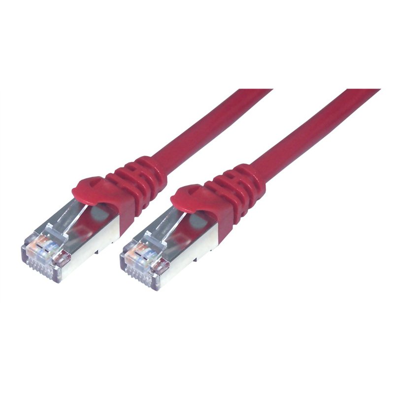 MCL Samar FCC6BM-2M/R Cordon de brassage RJ45 CAT 6 F/UTP 2m Rouge