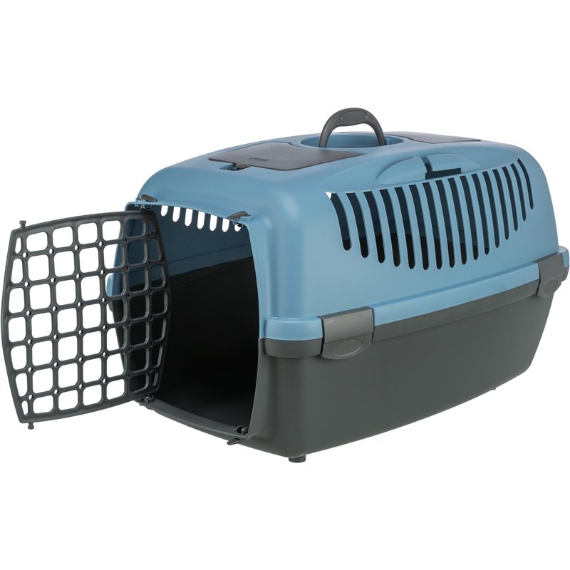 Image secondaire de TRIXIE 39832 Box de transport Capri 3, S : 40 × 38 × 61 cm, gris foncé/bleu