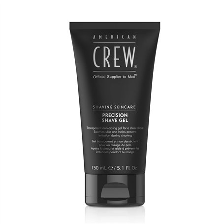 American Crew - Precision Shave Gel - Gel de Rasage - Soin pour le Visage Homme - Soin Barbe Transparent et non Désséchant - Ant