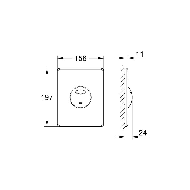 Image secondaire de Grohe Plaque de Commande Wc Skate 38862P00 (Import Allemagne)