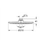 GROHE Douche de Tête 210 mm Rainshower 2836800E (Import Allemagne)