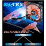Aerocool Shark - Ventilateur pour PC (12 cm, 12V/7V, 15 pales, 14.5 dBA, 1500rpm, éclairage LED Orange, ultrasilent, Anti-Vibrat
