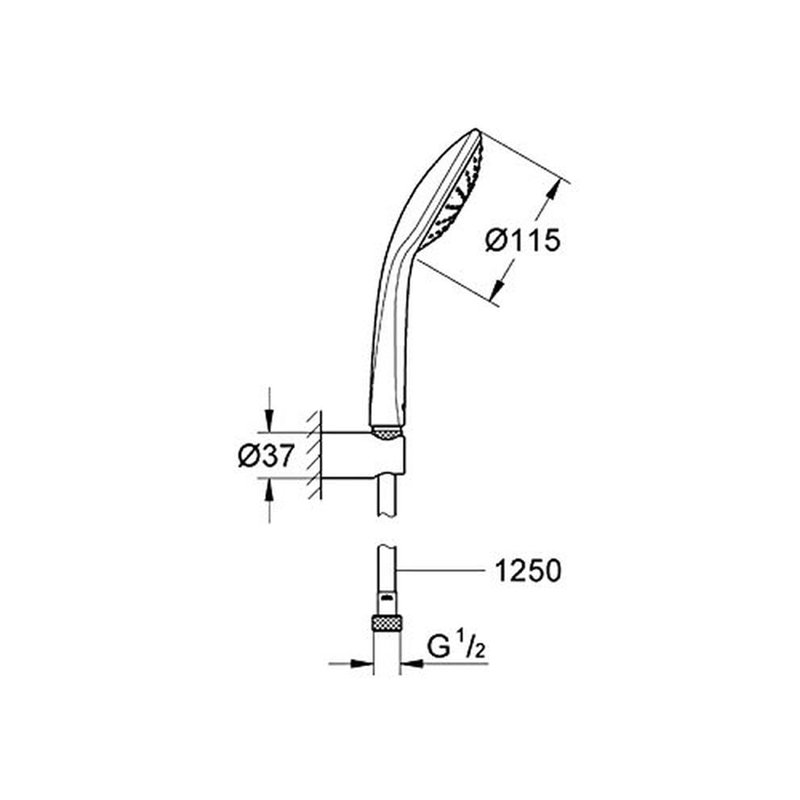 Image secondaire de Grohe Set de Douche Euphoria 110 Mono 27354000 (Import Allemagne)