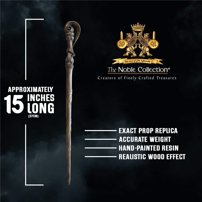 Image secondaire de The Noble Collection - Fleur Delacour Character Wand - 15in (38cm) Wizarding World Wand with Name Tag - Harry Potter Film Set Mo