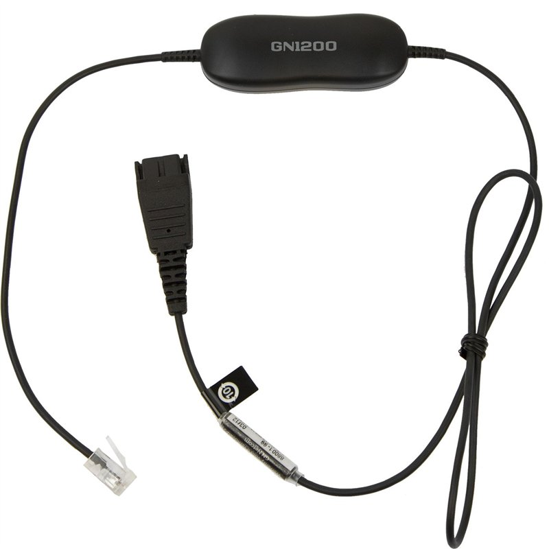 Image secondaire de Jabra GN1216 pour Avaya 0.8m Câble ETIRO QD -> RJ9 (Pour téléphone Avaya serie 96xx, 16xx)