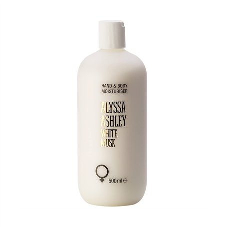 Alyssa Ashley Musc Blanc Lotion Hydratante Mains/Corps avec Pompe 500 ml