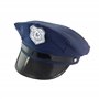 W WIDMANN MILANO Party Fashion 8427P - Casquette de police, bleue, avec blason de la police, uniforme, carnaval, soirée à thème
