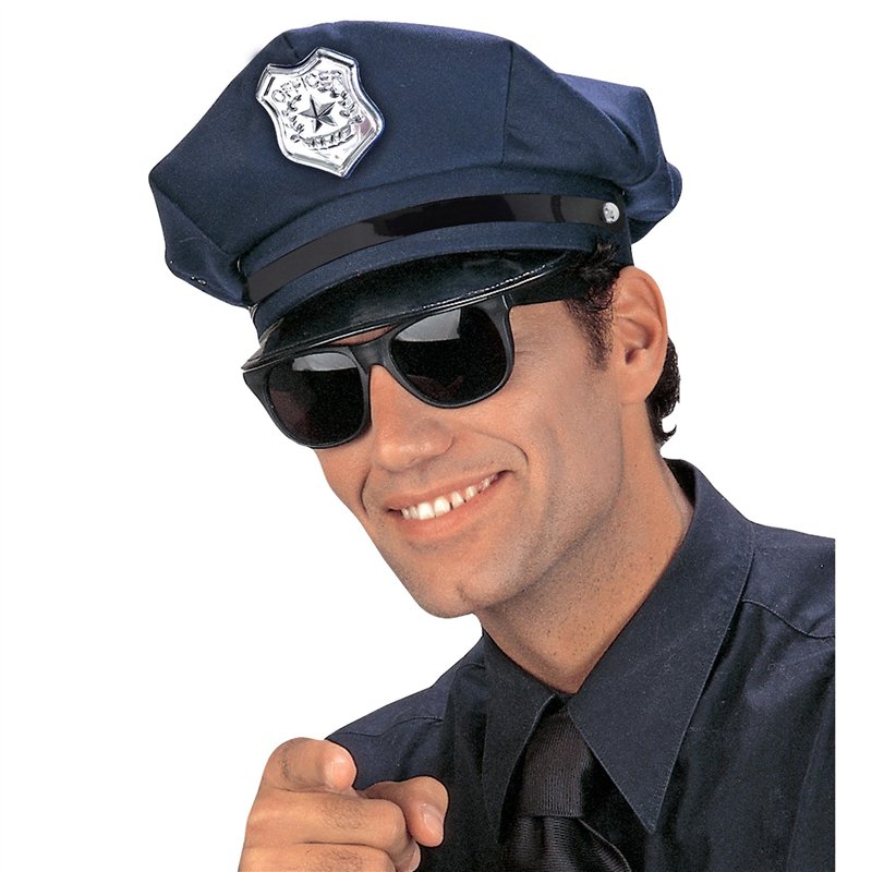 Image secondaire de W WIDMANN MILANO Party Fashion 8427P - Casquette de police, bleue, avec blason de la police, uniforme, carnaval, soirée à thème
