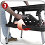 KETER | Etabli pliant, Noir, 85 x 55 x 11,2 cm, Plastique