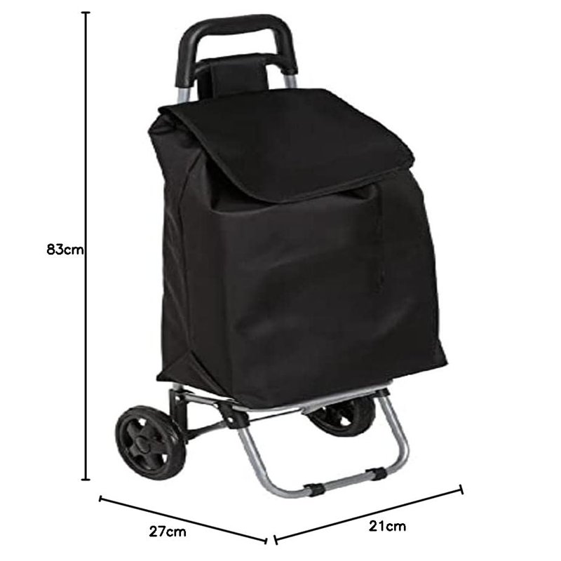 Image secondaire de Paris Prix Chariot de Marché Design, Noir, 30 L