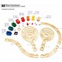 Hape Circuit à Billes Créatif en Bois Le Cyclone Quadrilla - Jeu de Construction Super Kit Complet de 102 pièces pour Le Circuit