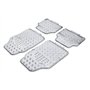 CARLINEA 4 Tapis Auto PVC aluminisé chrome 2 avant 2 arrière universels